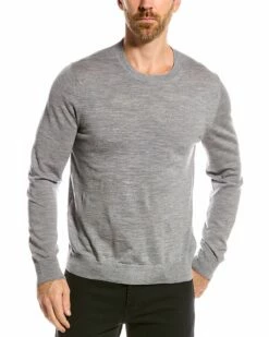 Vince Merino Wool Crewneck Sweater Men Sweaters