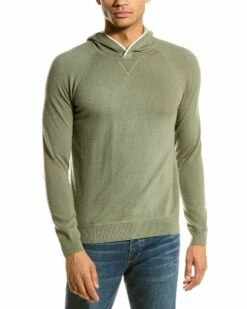 Vince Cashmere Pullover Wool & Cashmere-Blend Hoodie Men Sweaters