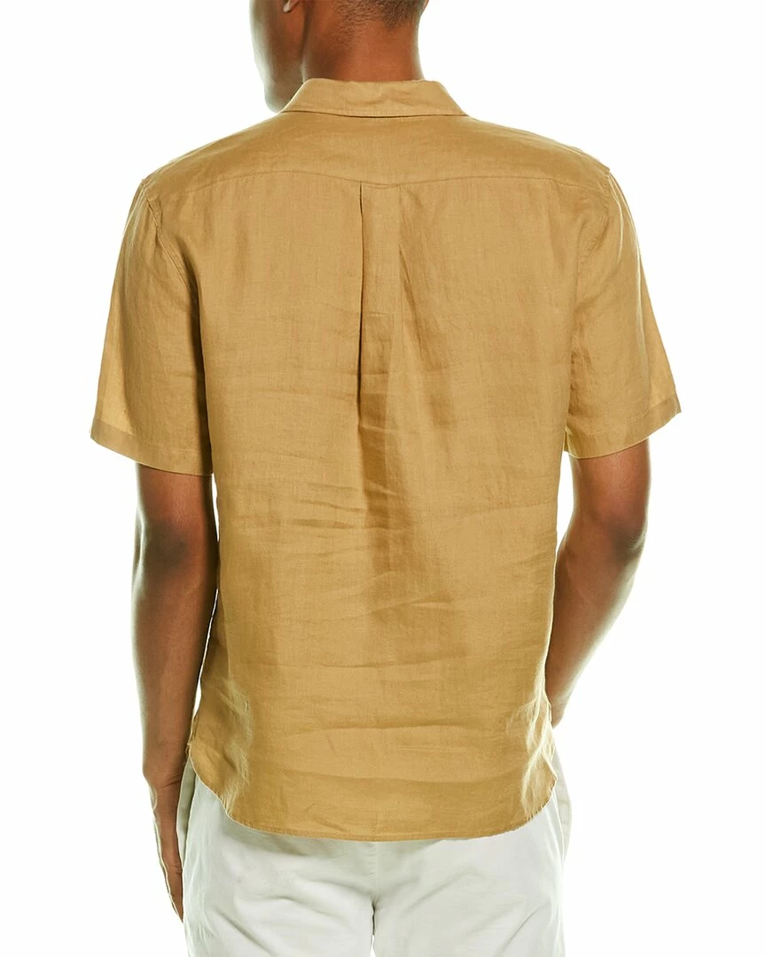 Vince Classic Fit Linen Shirt Men Casual Button Downs Multi 4 Vince Classic Fit Linen Shirt Men Casual Button Downs Multi - Image 2