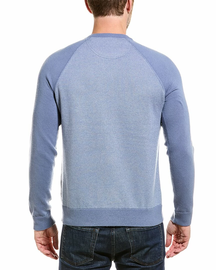 Vince Birdseye Baseball Wool & Cashmere-Blend Crewneck Sweater Men Sweaters 3 Vince Birdseye Baseball Wool & Cashmere-Blend Crewneck Sweater Men Sweaters - Image 2