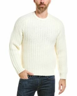 Vince Cable Crewneck Wool & Cashmere-Blend Sweater Men Sweaters