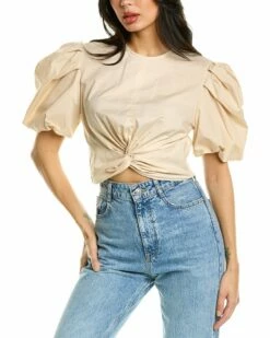 Vince Twisted Crop Top Women Tops