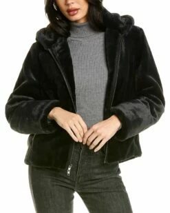 Vince Plush Hoodie Women Outerwear