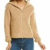 Vince Rib Transfer Zip-Up Cashmere & Wool-Blend Sweater Women Sweaters & Knits -Vince shop 1411100095 RLLZ 1