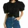 Vince Twisted Crop Top Women Tops