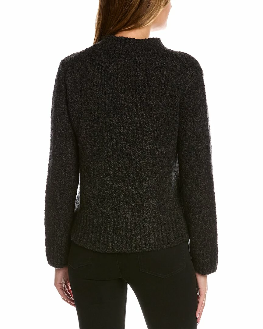 Vince Textured Mock Neck Wool, Cashmere & Silk-Blend Sweater Women Sweaters & Knits 4 Vince Textured Mock Neck Wool, Cashmere & Silk-Blend Sweater Women Sweaters & Knits - Image 2