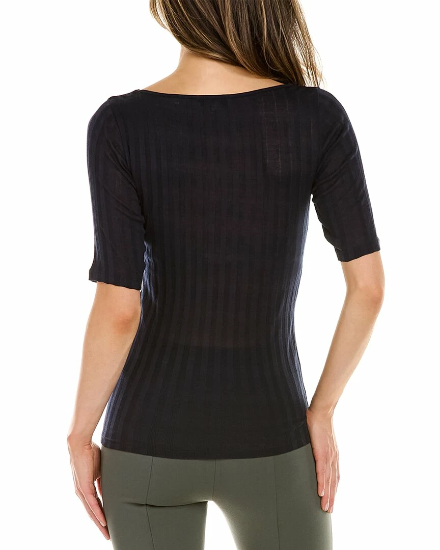Vince Wide Rib Scoop Neck Top Women Sweaters & Knits 4 Vince Wide Rib Scoop Neck Top Women Sweaters & Knits - Image 2