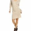 Vince V-Neck Wool & Cashmere-Blend Sweaterdress Women Dresses