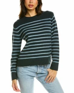 Vince Easy Breton Stripe Wool & Cashmere-Blend Sweater Women Sweaters & Knits