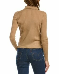 Vince Ribbed Polo V-Neck Wool Sweater Women Sweaters & Knits 6 Vince Ribbed Polo V-Neck Wool Sweater Women Sweaters & Knits -Vince shop 1411179200 RLLZ 2