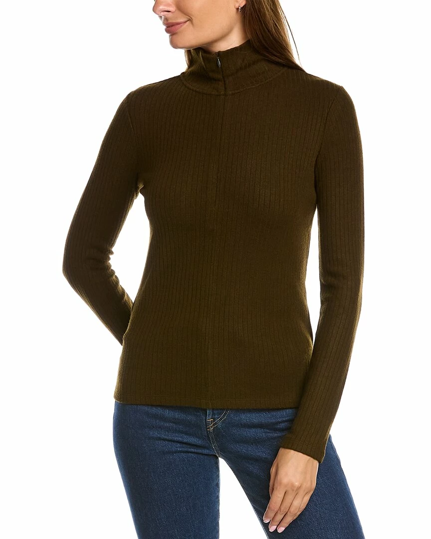Vince Ribbed Turtleneck 1/2-Zip Sweater Women Sweaters & Knits 3 Vince Ribbed Turtleneck 1/2-Zip Sweater Women Sweaters & Knits