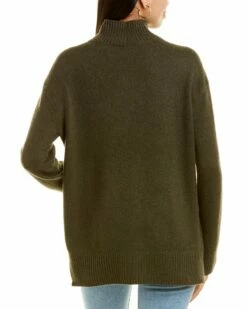 Vince Side Slit Turtleneck Cashmere Sweater Women Sweaters & Knits -Vince shop 1411190906 RLLZ 2