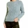Vince Twisted Chain Mock Neck Alpaca & Wool-Blend Sweater Women Sweaters & Knits