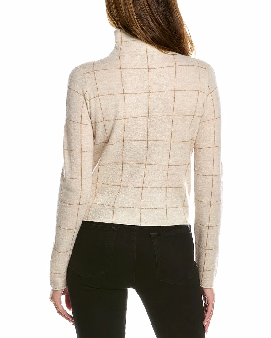 Vince Windowpane Plaid Turtleneck Cashmere Sweater Women Sweaters & Knits 4 Vince Windowpane Plaid Turtleneck Cashmere Sweater Women Sweaters & Knits - Image 2