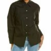 Vince Sculpted Poplin Shirt Women Tops