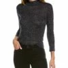 Vince Starry Dot Mock Neck Top Women Tops
