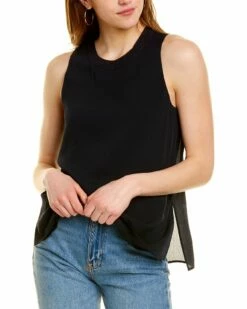Vince Textured Rib Shell Women Tops