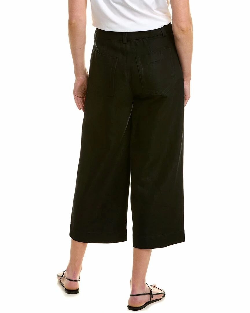 Vince Cropped Linen-Blend Casual Pant Women Pants 4 Vince Cropped Linen-Blend Casual Pant Women Pants - Image 2