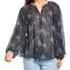 Vince Deco Floral Pleated Blouse Women Tops 1 Vince Deco Floral Pleated Blouse Women Tops -Vince shop 1411253465 RLLZ 1