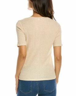 Vince Scoop Neck Linen-Blend Henley Shirt Women Sweaters & Knits 6 Vince Scoop Neck Linen-Blend Henley Shirt Women Sweaters & Knits -Vince shop 1411277613 RLLZ 2