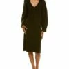 Vince Fitted Dolman Wool-Blend Sweaterdress Women Dresses