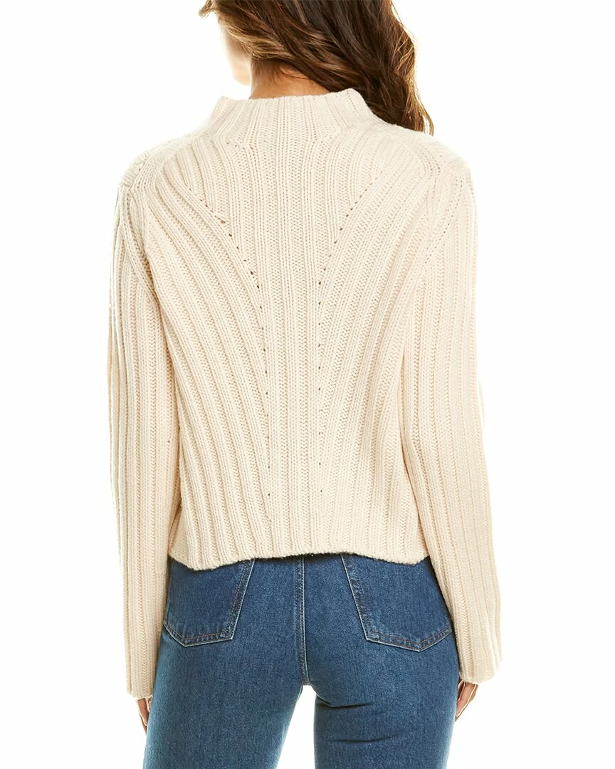 Vince Rib Transfer Cashmere & Wool-Blend Sweater Women Sweaters & Knits Vicuna 6 Vince Rib Transfer Cashmere & Wool-Blend Sweater Women Sweaters & Knits Vicuna - Image 4