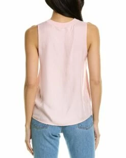 Vince Ribbed Crewneck Shell Women Tops -Vince shop 1411310177 RLLZ 2