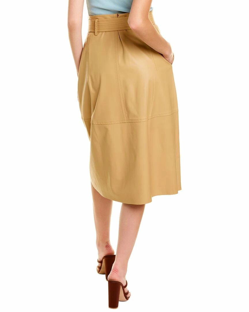 Vince Stitched Belt Leather Skirt Women Skirts 4 Vince Stitched Belt Leather Skirt Women Skirts - Image 2