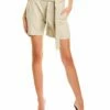 Vince Stitched Belt Leather Short Women Shorts -Vince shop 1411322081 RLLZ 1