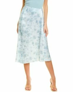 Vince Dahlia Draped Pleat Skirt Women Skirts