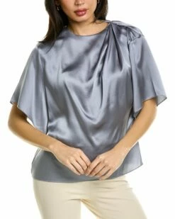 Vince Satin Silk Blouse Women Tops