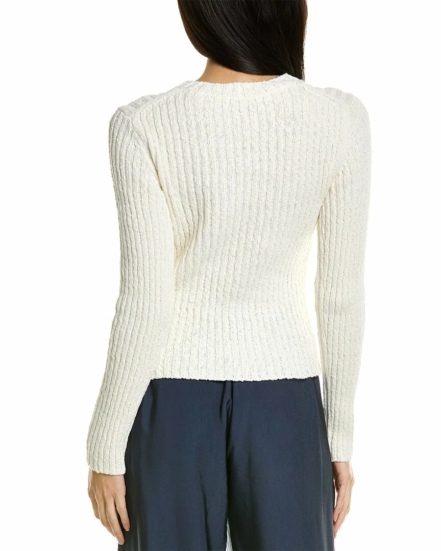 Vince Textured Rib Linen-Blend Pullover Women Sweaters & Knits 4 Vince Textured Rib Linen-Blend Pullover Women Sweaters & Knits - Image 2