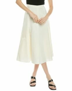 Vince Paneled Slip Skirt Women Skirts