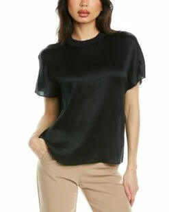 Vince Flutter Silk Top Women Tops