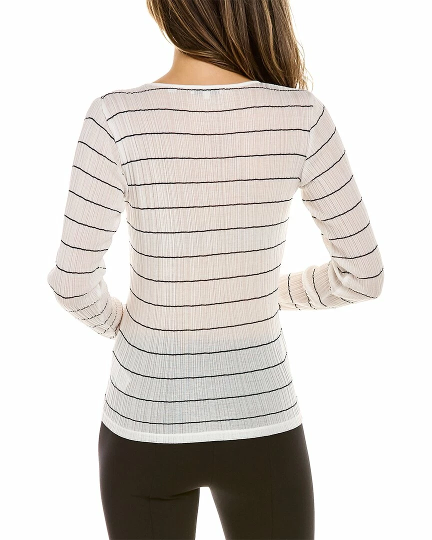 Vince Striped Rib Top Women Sweaters & Knits 4 Vince Striped Rib Top Women Sweaters & Knits - Image 2