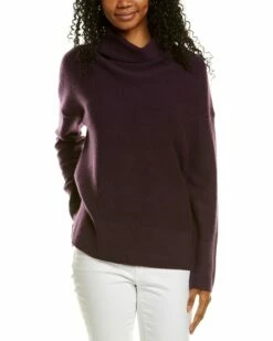 Vince Boiled Cowl Neck Cashmere Sweater Women Sweaters & Knits Black -Vince shop 1411404551 RLLZ purplemulti 1