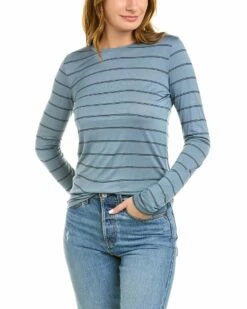 Vince Stripe Crew T-Shirt Women Sweaters & Knits