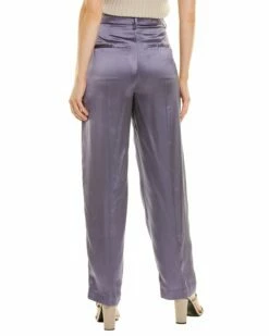 Vince Pleat Front Shiny Pant Women Pants -Vince shop 1411433629 RLLZ 2