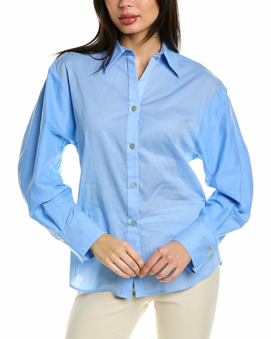 Vince Sculpted Voile Shirt Women Tops 3 Vince Sculpted Voile Shirt Women Tops