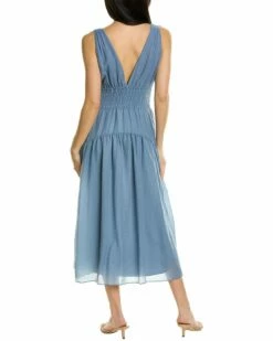 Vince Smocked A-Line Dress Women Dresses -Vince shop 1411447046 RLLZ 2