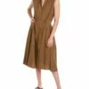 Vince Linen-Blend Shift Dress Women Dresses -Vince shop 1411460146 RLLZ 1