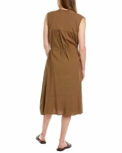 Vince Linen-Blend Shift Dress Women Dresses -Vince shop 1411460146 RLLZ 2
