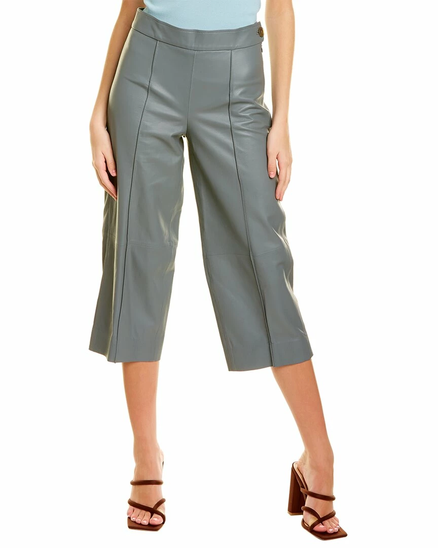 Vince Leather Crop Wide Pant Women Pants 3 Vince Leather Crop Wide Pant Women Pants