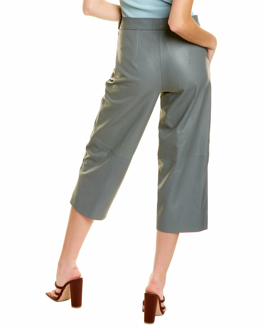 Vince Leather Crop Wide Pant Women Pants 4 Vince Leather Crop Wide Pant Women Pants - Image 2