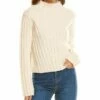 Vince Rib Transfer Cashmere & Wool-Blend Sweater Women Sweaters & Knits