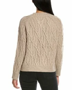 Vince Interlocking Cable Wool & Cashmere-Blend Sweater Women Sweaters & Knits -Vince shop 1411556814 RLLZ 2