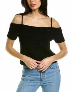 Vince Cold-Shoulder Top Women Sweaters & Knits