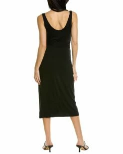 Vince Scoop Neck Wrap Dress Women Dresses -Vince shop 1411581728 RLLZ 2