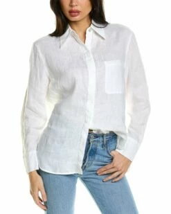 Vince Relaxed Wrap Dress Women Tops