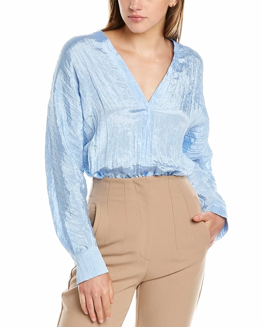 Vince Crinkled Textured Blouse Women Tops 3 Vince Crinkled Textured Blouse Women Tops